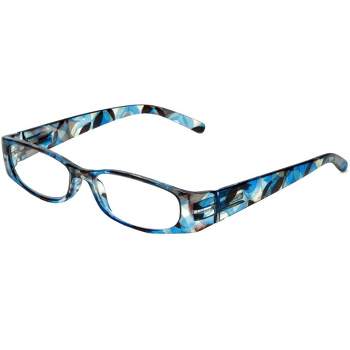 Calabria 759 Designer Acetate Reading Glasses in Blue +2.50 138mm Frame/50mm Lens Width