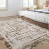 Machine Washable Area Rug Modern Abstract Non Slip Non Shedding Rug Foldable Stain Resistant Low Pile Indoor Carpet for Living Room Bedroom - 4 of 4