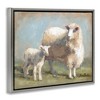 Stupell Industries Sheep & Lamb Family Farm Floating Frame Canvas Art, Gray, 31" x 25" - 2 of 4
