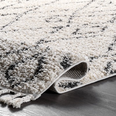 Off-White Braided Synthetic 3' x 5' Reversible Area Rug