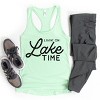 Simply Sage Market Livin' On Lake Time Racerback Tank - 4 of 4