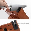 Aoibox German Stainless Steel Kitchen Knife Block Set with Built-in Sharpener, Premium Forged Cutlery for Effortless Cutting - 3 of 4