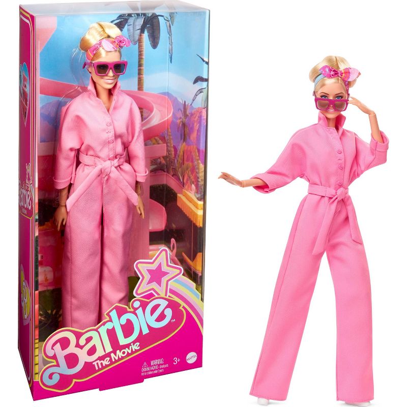 Barbie The Movie Collectible Doll Margot Robbie as Barbie in Pink Power Jumpsuit (Target Exclusive), 1 of 11