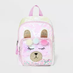 Girls' 10.5" Sequin Llama Backpack - Cat & Jack™ Pink