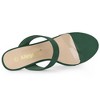 Allegra K Women's Clear Strap Stiletto Heel Slides Sandals - 4 of 4