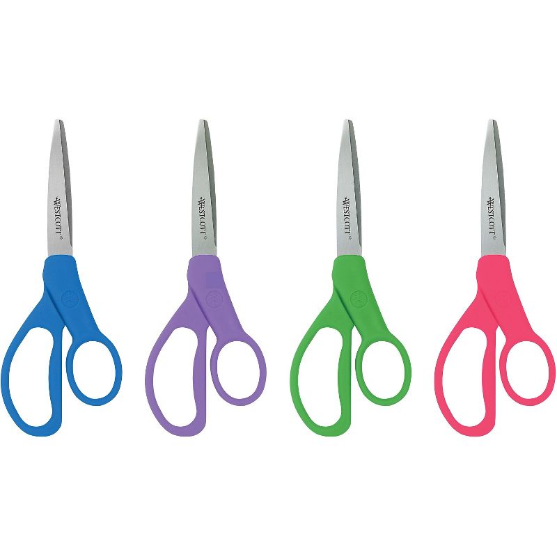 Westcott Student Scissors With Antimicrobial Protection Assorted Colors 7" Long 14231, 2 of 3