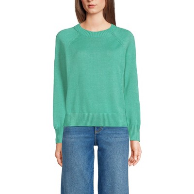 Lands' End Women's Drifter Raglan Sleeve Easy Fit Sweater