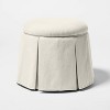Box Pleat Skirt Storage Ottoman Performance Fabric - Threshold™ designed with Studio McGee - 3 of 4