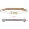 Unique Bargains Women's Metal Buckle Adjustable Thin High Waist Belt - 3 of 4