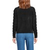 Lands' End Women's Fuzzy Eyelash Cable Boatneck Sweater - 2 of 3