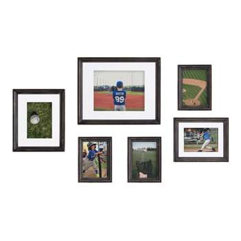 8 x 10 Matted to 4 x 6 Thin Gallery Image Frame Beveled Mat Black -  Threshold™