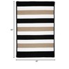 Colonial Mills Portico Braided Rug, Sharp Black 4' square, Square Shape - 2 of 2