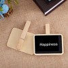 Unique Bargains Wood Mini Chalkboard Signs Tags with Clip for Weddings Message Board Notes 12 Pcs - image 4 of 4