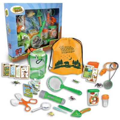 Nature Bound Bug Collecting Kit – 27pc Pop-Up Habitat, Explorer Gear for Kids 3+