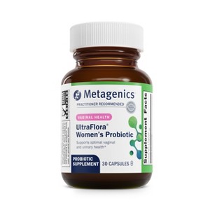 Metagenics UltraFlora Women’s Probiotics, Vaginal & Urinary Health, Lactobacillus GR-1 & RC-14, Non-GMO, 30 Count - 1 of 4