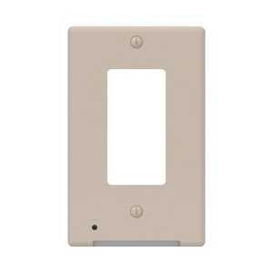 Westek LumiCover Almond 1 gang Plastic Rocker Nightlight Wall Plate 1 pk - 1 of 1