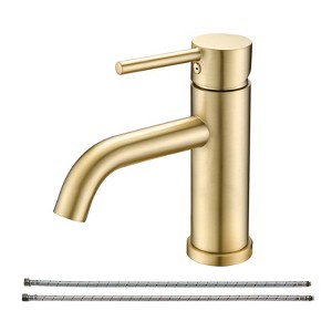 ALEXOUN Bathroom Faucet Single Hole Modern Bathroom Sink Faucet Vanity Bathroom Faucet - 1 of 4