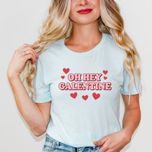 Oh Hey Galentine Hearts - Women's Short Sleeve Graphic T-Shirt - 1 of 4