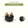 LuxenHome 16” Adorable Puppies Resin Water Fountain with LED Lights, Farmhouse Waterfall Outdoor and Indoor for Patio, Garden Decor Multicolored - 2 of 4