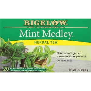 Bigelow Herbal Tea, Mint Medley, Tea Bags, 20 Ct (Pack of 2) - 1 of 4