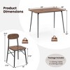Costway 5-Piece Dining Table Set for 4 Modern Kitchen Dining Room Furniture Set - 3 of 4