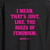 Men's - Mean Girls - Rules Of Feminism Long Sleeve Graphic T-Shirt - 2 of 4