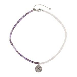Slate by Rebl Beads & Pendant Necklace  Stainless Steel - 1 of 2