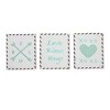Bacati - Love  Gray Mint 10 pc Crib Bedding Set with Long Rail Guard Cover - 3 of 4