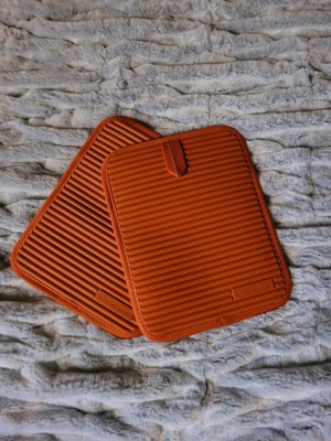 Talisman Designs Silicone Nonslip Grip Silicone Hot Pad & Trivet, Set Of 1,  Orange : Target