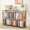46.5 Inch Console Table with 3-Tier Shelves, Sofa Table, Entryway Table, Compact Multipurpose Shelf Display Rack, Double Size Storage Display Rack - 4 of 4