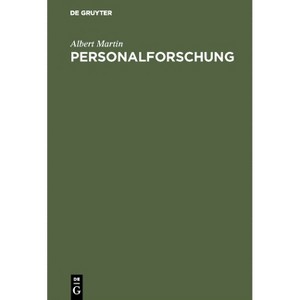 Personalforschung - 2nd Edition by  Albert Martin (Hardcover) - 1 of 1