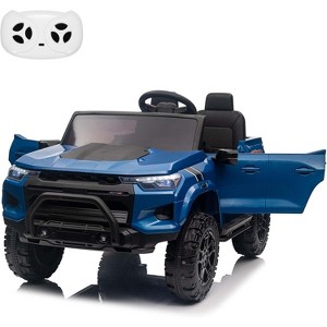 24V 2-Seater Kids Ride On Truck, Electric Car Toy with Remote, LED Lights, MP3, Back Storage & Soft Start - 1 of 4
