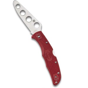 Spyderco Endura 4 Lightweight Trainer Folding Pocket Knife with 3.55" AUS-6 Steel Blade | Great for Practicing Proper Knife Handling Skills, Red - 1 of 4