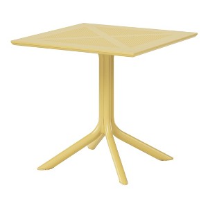 WestinTrends Playa 31.5" Square Plastic Outdoor Patio Dining Table for 4 - 1 of 4