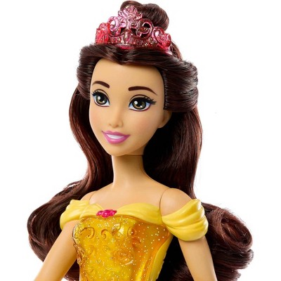 11-inch Brown-Haired Belle Princess Fashion Doll with Tiara