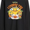 Men's - Pokémon - Candy I Choose You Long Sleeve Graphic T-Shirt - 2 of 4