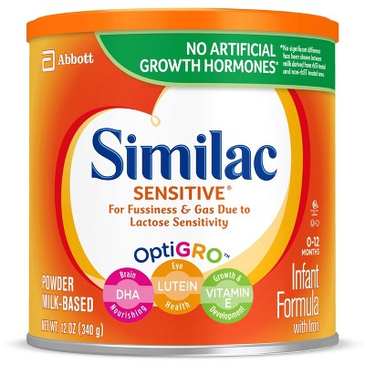 similac sensitive compared to enfamil gentlease