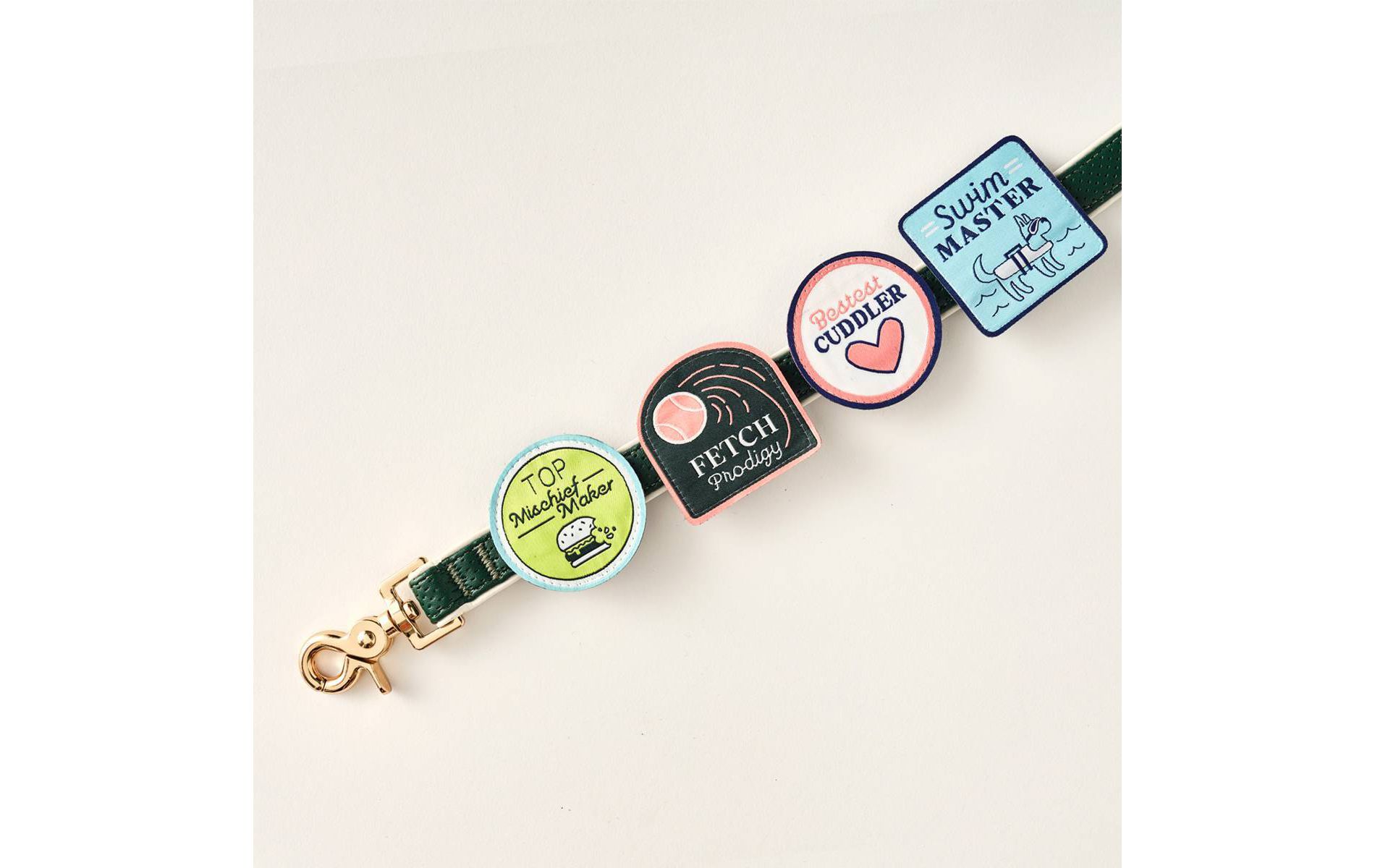 Hooray House 4pk Badges Dog Pet Collar Slides
