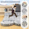 Hooseng 10Pcs Modular Kids Play Couch, Glow-in-The-Dark Convertible Play Fort Kids Sofa with Removable Cover for Playroom, Bedroom - 4 of 4