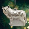 Arctic Winter Wolf Christmas Ornament| OrnamentallyYou - 3 of 4