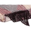 Allegra K Women's Rhombus Pleated Contrast Color Stripe Heart Neck Scarves Neckerchief - 4 of 4
