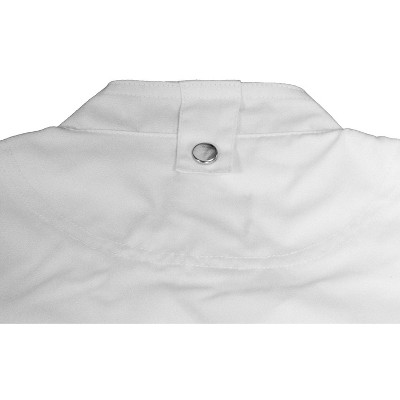 Chef Code Zip Front Cool Breeze Side Vent Chef Coat, Short Sleeves Black 3XL — фото 3
