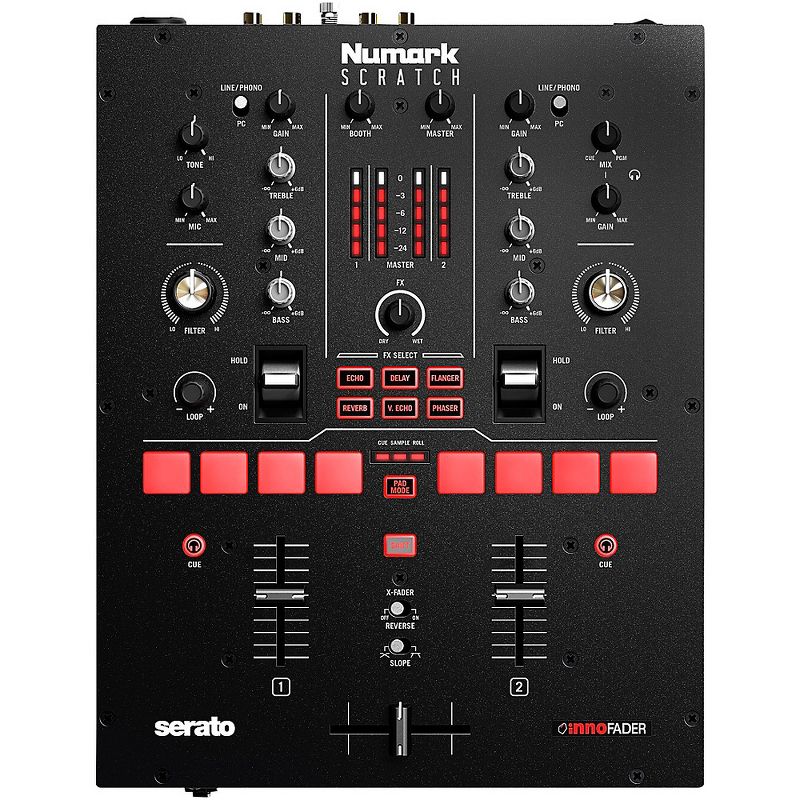 Numark Scratch 2-Channel DJ Mixer for Serato DJ Pro, 1 of 5