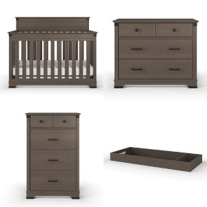 Child Craft Redmond 4-Piece Nursery Set, Includes 4-in-1 Convertible Crib, Dresser, Changing Topper, and Chest - 1 of 4