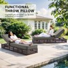Buenhomino Outdoor Chaise Lounge Chairs with 5-inch Cushions, 5 Level Adjustable Backrest Recliner for Poolside Lounging or Patio Retreat - 2 of 4