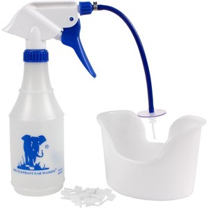 Doctor Easy Elephant Ear Washer Bottle System - Ear Wax Remover with Basin and 20 Extra Disposable Tips - 1 of 4