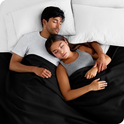 Black Lightweight Reversible Polar Fleece Throw Blanket