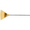 True Temper Real Leaf Rake for Kids, Durable Plastic with Hardwood Handle, 54" Long, Yellow - 3 of 4