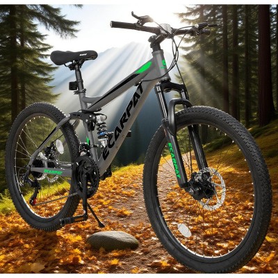 KTMBDW 26/27.5 Inch Mountain Bike, Mountain Bicycles with Front and Rear Dual Shock Absorbers, Durable Steel Frame, Adults Bike for Men and Women