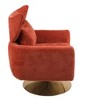 Kumasinova 360° Swivel Accent Chair,Single Sofa Chair with Teddy/Linen Fabric,Comfy Reading Chair with Cushion,Accent Chairs for Living Room&Office - 2 of 4